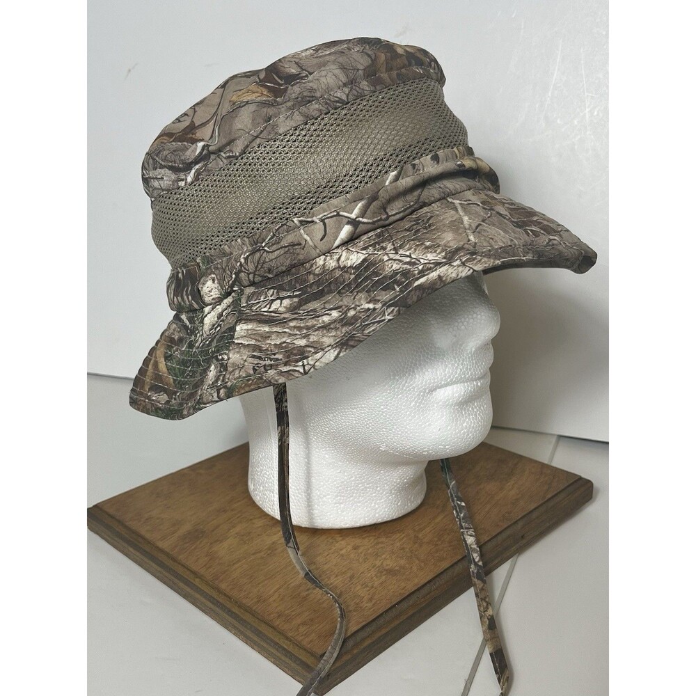 Reel Legends No Fly Zone Sun Guard Ventilated Camouflage Bucket Hat UPF 50 Large